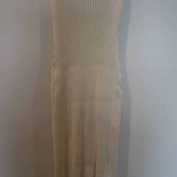 Abercrombie & Fitch White Knit MIdi Tank Dress - XS - Picture 8 of 11